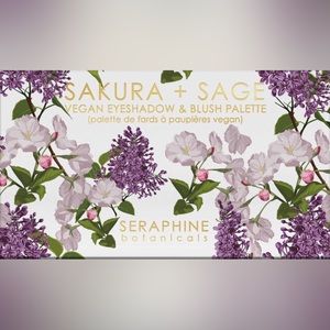 Sakura + Sage Vegan Eyeshadow & Blush Palette Seraphine Botanicals